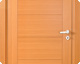Teak kaplamalı kapı